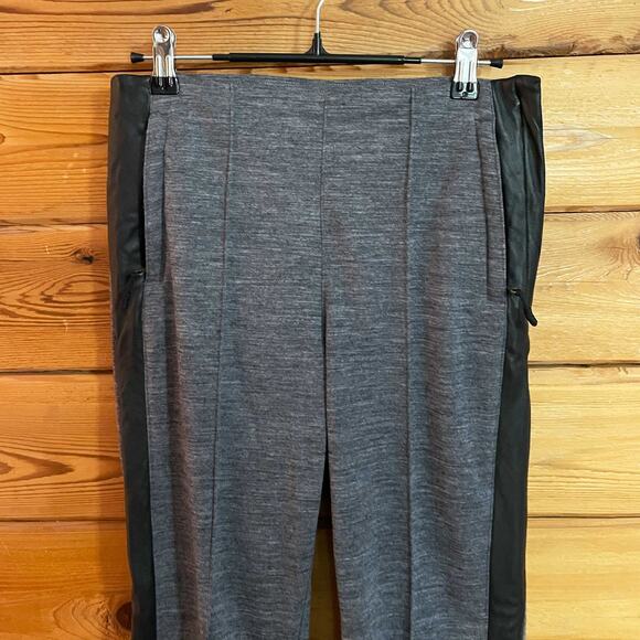 Alps & Meters Women’s stirrup Sterling Leggings Size 4 Grey Leather - Picture 5 of 8